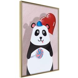 Arkiio Affisch Panda with a Balloon [Poster] 40x60 Poster